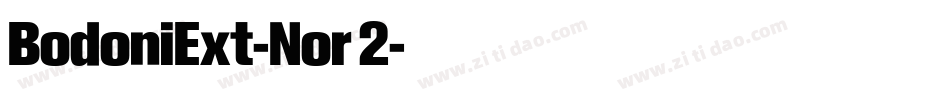 BodoniExt-Nor 2字体转换